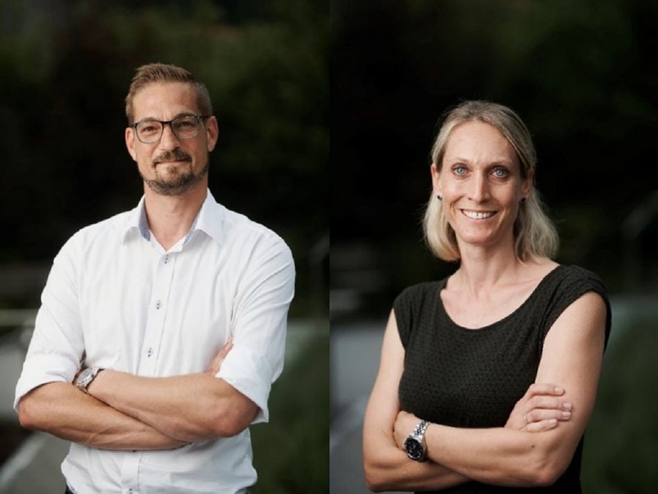 Nancy Störi und Marcus Wille - die neue Geschäftsführung im Alters- und Pflegeheime Glarus Süd (Bild: zvg)