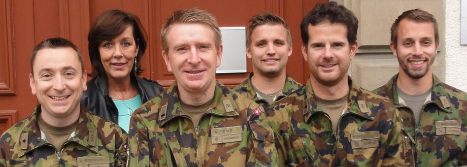 Das Moderationsteam des Kreiskommandos Glarus (von links): Urs Pedrocchi