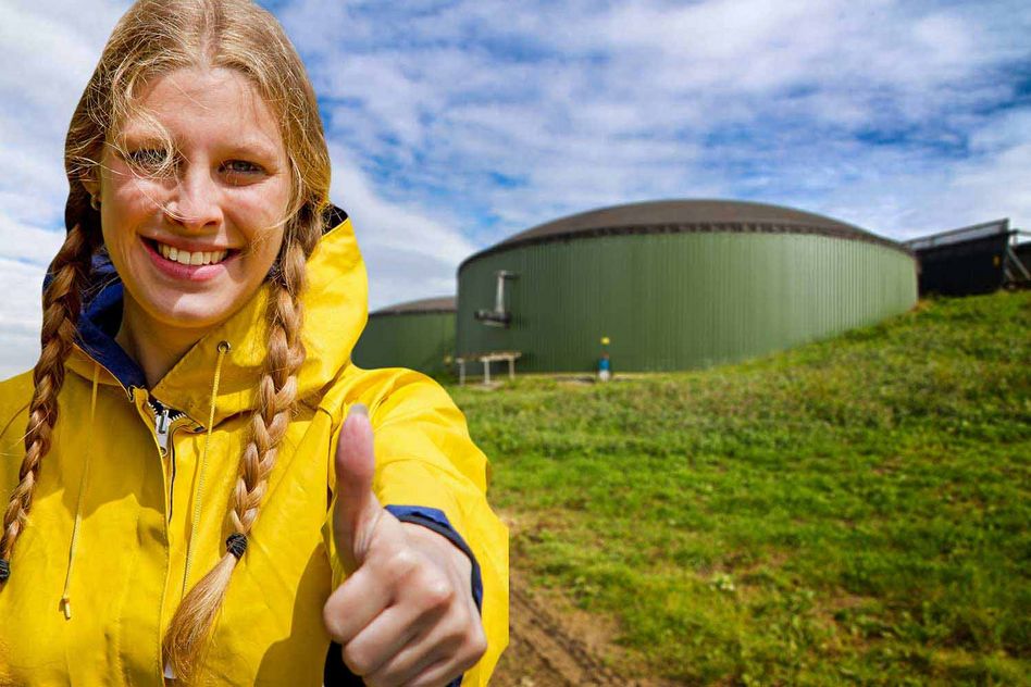 20 Prozent Biogas als Standard: Daumen hoch für mehr Klimafreundlichkeit.