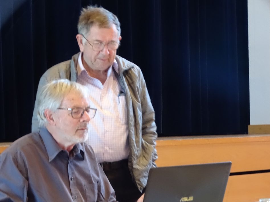 Paul Aebli (links) Präsident des Seniorenverbandes und Reinhard Schindler, Vizepräsident
