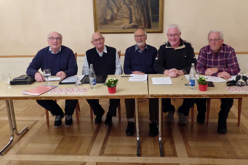 (von links :) Werner Frey, René Planta, Ruedi Etter, Walter Hug, Peter Brupbacher (Bild: zvg)