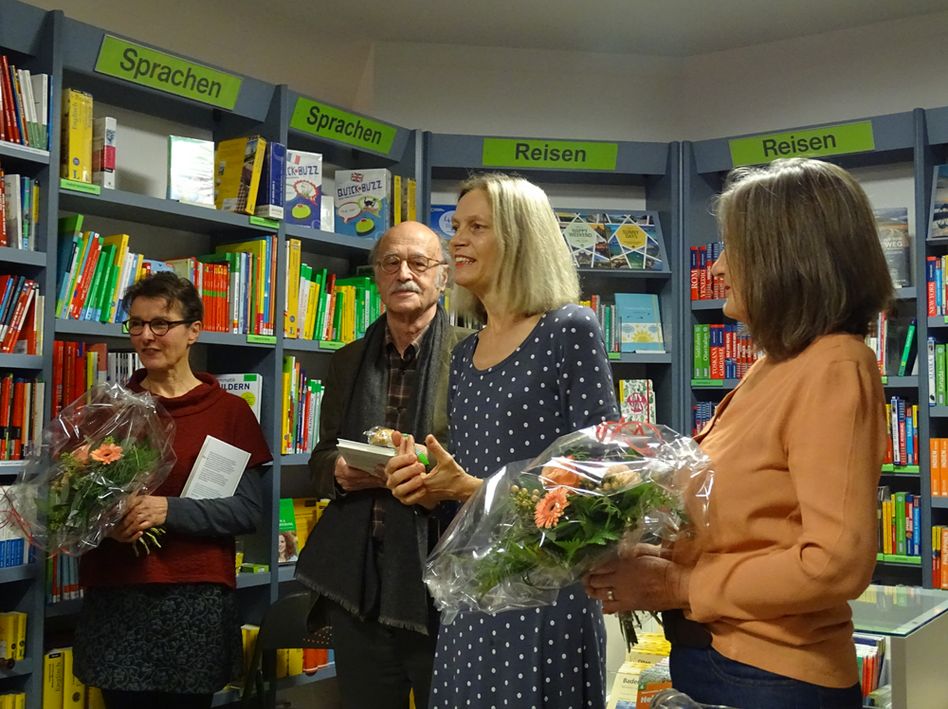 Am Buchprojekt haben mitgetan (von links): Catherine Fritsche, Remo H.Largo, Largo, Swantje Kammerecker, Verene Beerli - Kaufmann (Bilder: p.meier)