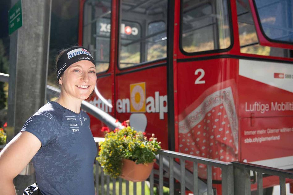 Die Luftseilbahn Kies-Mettmen AG unterstützt die Langläuferin Lydia Hiernickel und setzt somit auf eine Glarner Sportlerin mit viel Potential. (Bild Maya Rhyner)