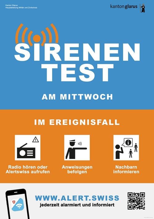 Sirenentest am Mittwoch, 1. Februar 2023 – Тестування сирен