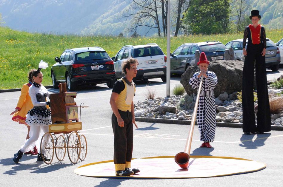 Die Zirkus Mugg-Artisten verbreiten viel Freude und Abwechslung