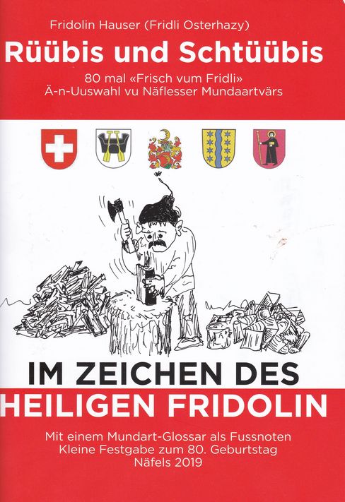 Umschlagbild von Fridli Osterhazys Gedichteband „Rüübis und Stüübis“ (Bilder: hasp)