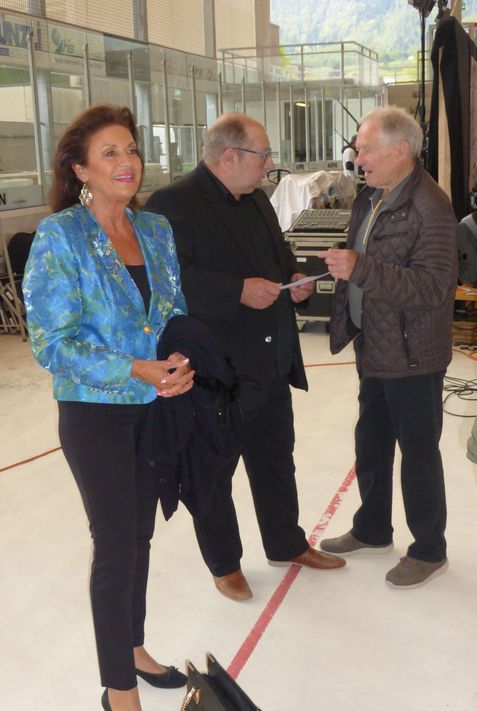 Noch Fragen: Monika Kälin und Paul Fischli mit Moderator Martin C. Mächler