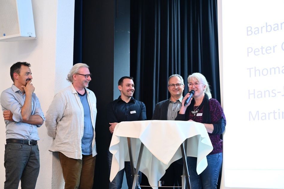 )) Die Spezialisten (von links): Martin Nigg, Peter Grimm, Thomas Allesnpach, Hans-Jörg Riem und Barbara Vögeli. (Foto: FJ)