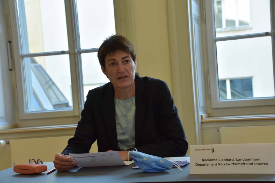 Marianne Lienhard, Frau Landammann, SVP, Departement Volkswirtschaft und Inneres: (Bilder: e.huber)