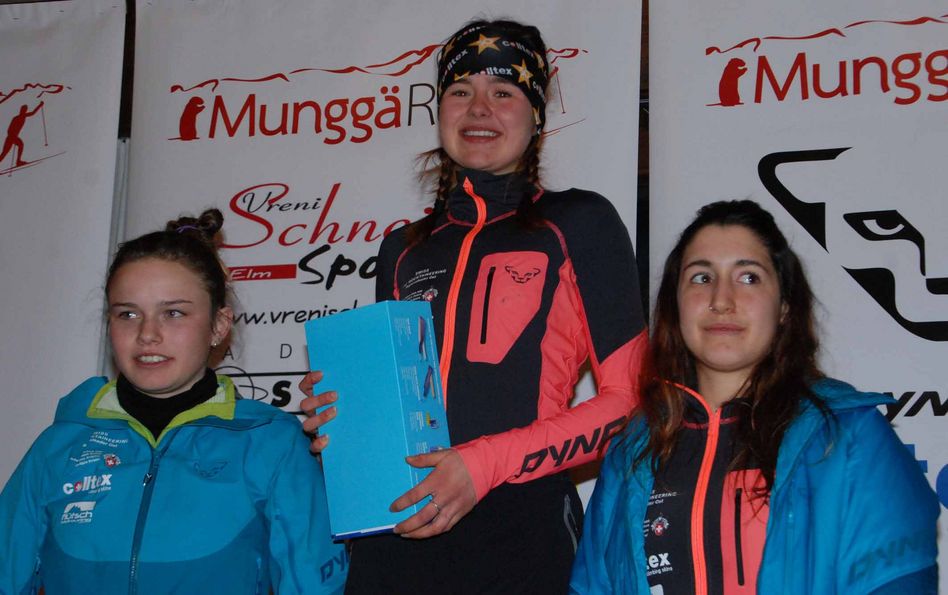 Die ersten Drei in der Kategorie „Juniorinnen“ von links Ronya Letha, Nina Züger und Luisa Lendi