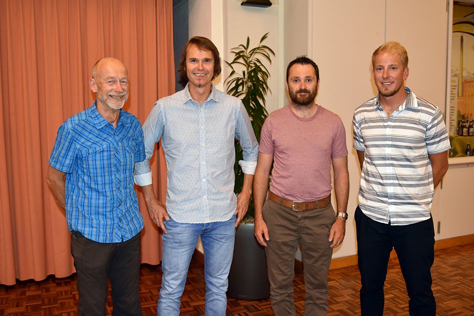 von links: Fridolin Vögeli, Urs Bäbler, Beat Elmer und Martin Baumgartner. (Bilder: jhuber)