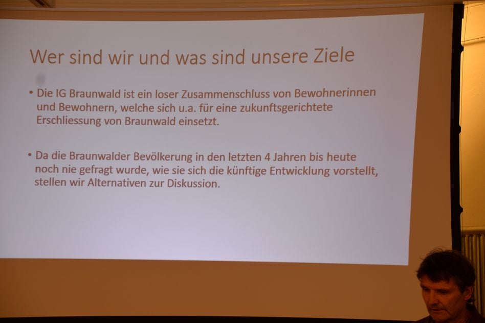Medienorientierung der IG Braunwald im Forum vom LinthPark Glarus Süd (Bilder: e.huber)