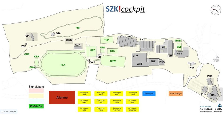 Die SZK Mitarbeitende habe das SZK!cockpit einerseits auf dem PC und andererseits auf dem Mobiltelefon installiert, damit sind sie immer auf dem Laufenden sind, was im gesamten SZK Areal passiert.
