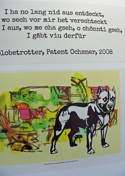 Grafiken und Aphorismen von Büne Huber zieren die SOB-Zugskomposition «Gurten»