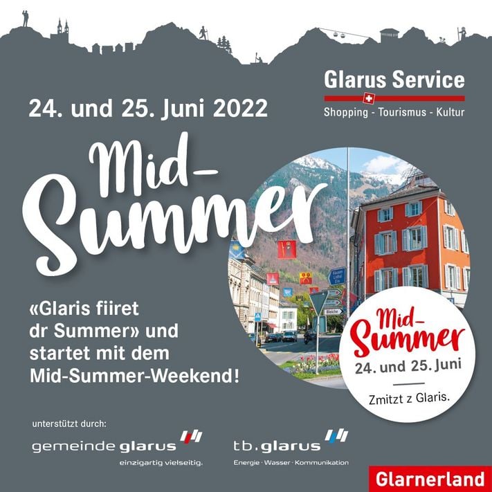 Mid-Summer – der Familien-Event mitten in Glarus (zvg)