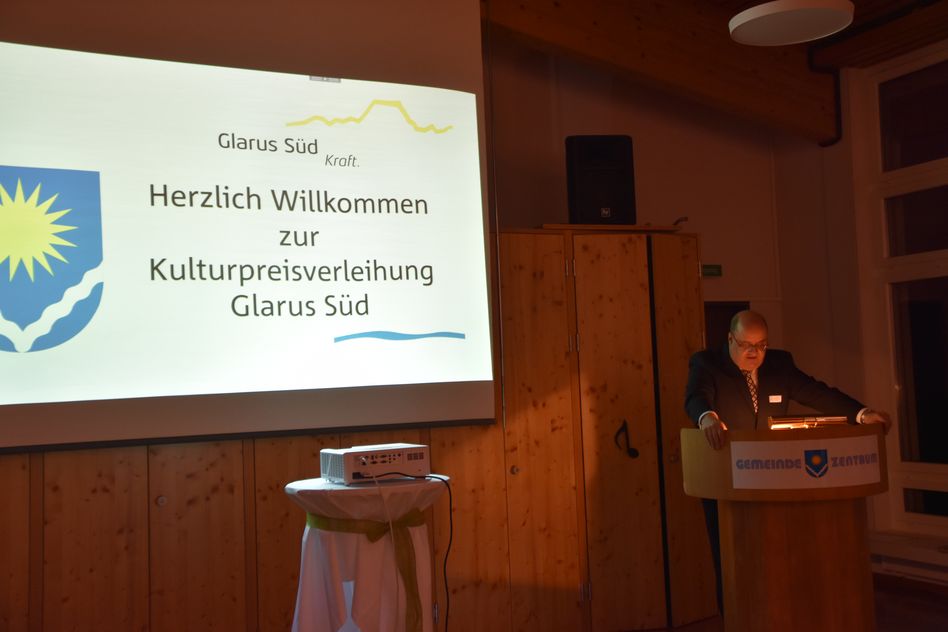 Begrüssung zur Kulturpreisverleihung durch Gemeindepräsident Hans-Rudolf Forrer