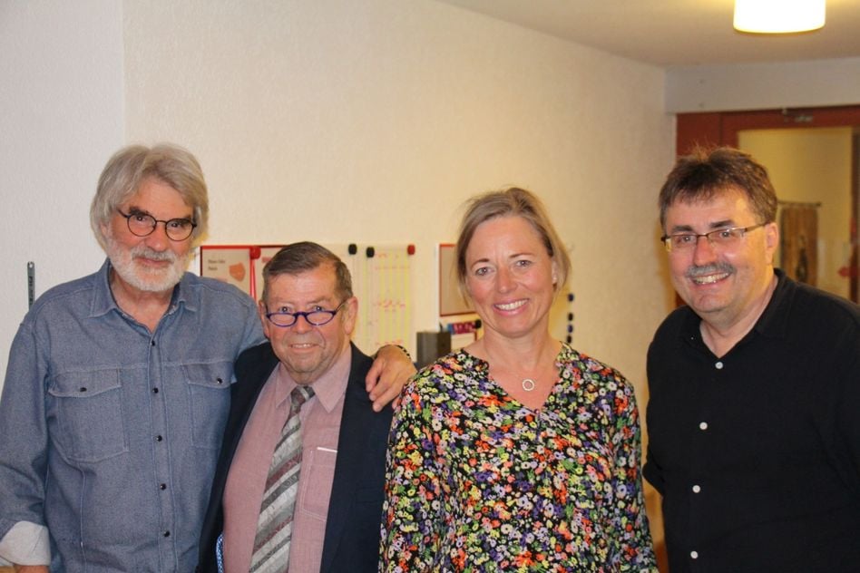 (von links): Martin Staub, Fritz Studler, Dr. Katja Hornung, Andreas Zehnder