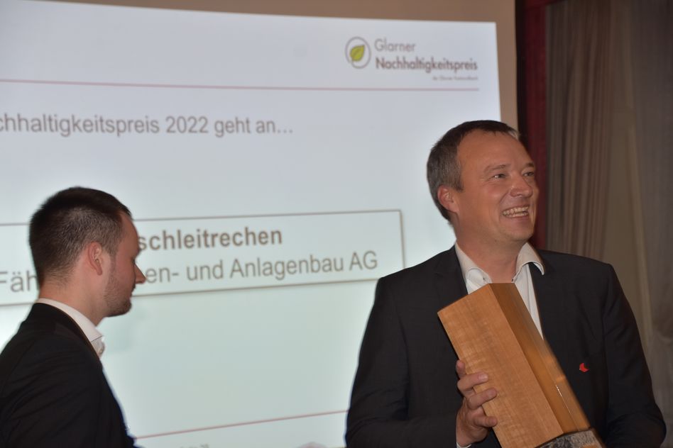 Fäh AG gewinnt den Glarner Nachhaltigkeitspreis der GLKB