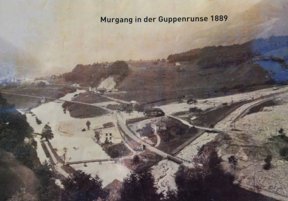 Archivfoto vom Murgang 1889