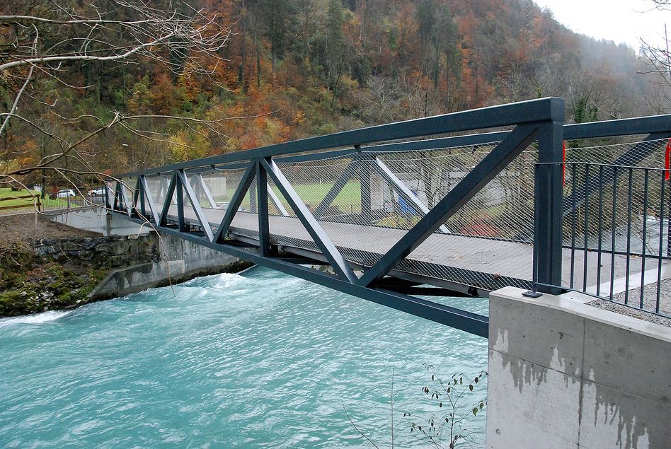 Die neue Langgüetli-Brücke verbindet den Osten mit dem Westen Netstals