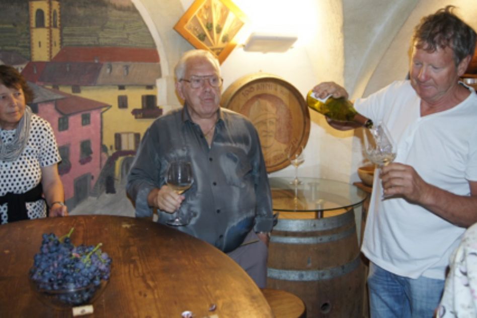 In Cembra bei Simoni gibt es herrlichen Wein (Bilder: p.aebli)