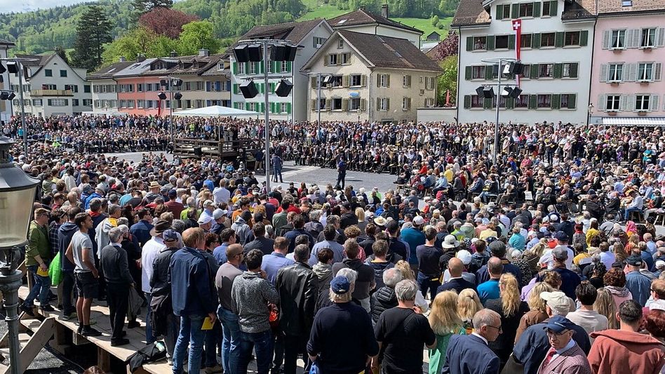 Der Entscheid über die künftige Erschliessung von Braunwald soll gemäss einem Memorialsantrag an der Landsgemeinde fallen • (Foto: Staatskanzlei)