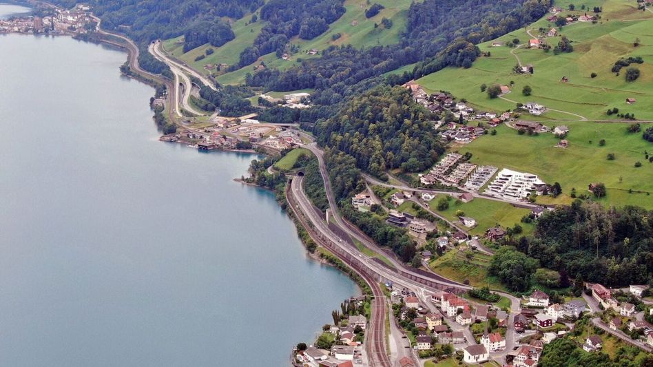 Die Regierungen der Ostschweizer Kantone fordern u. a. den Ausbau des Engpasses Tiefenwinkel an der Achse Zürich-Chur • (Foto: D. Feitknecht)