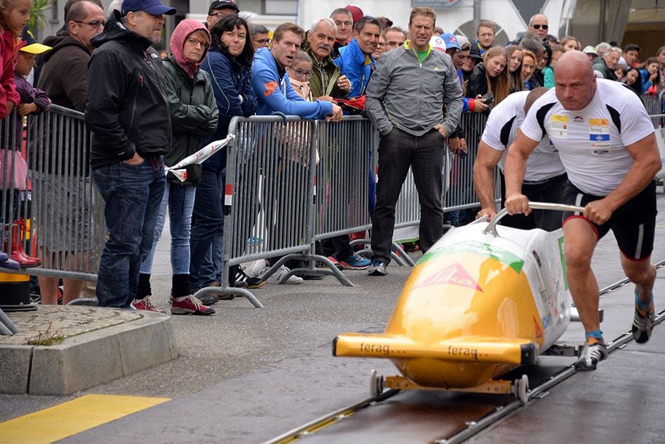 : Während des Sound of Glarus fand auch die Starter-Schweizer-Meisterschaft im Anschieben statt.