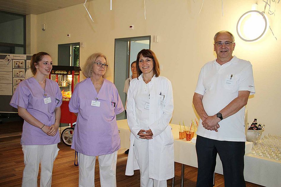 Das Team der neuen Kinderarztpraxis (von rechts): Dr. med. Uwe Hofmann
