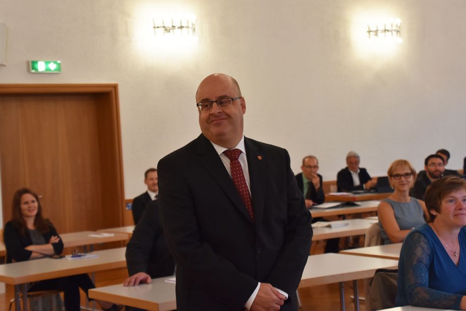 Hansrudolf Forrer freut sich über seine Wahl zum 135. Landratspräsidenten (Bilder: e.huber)