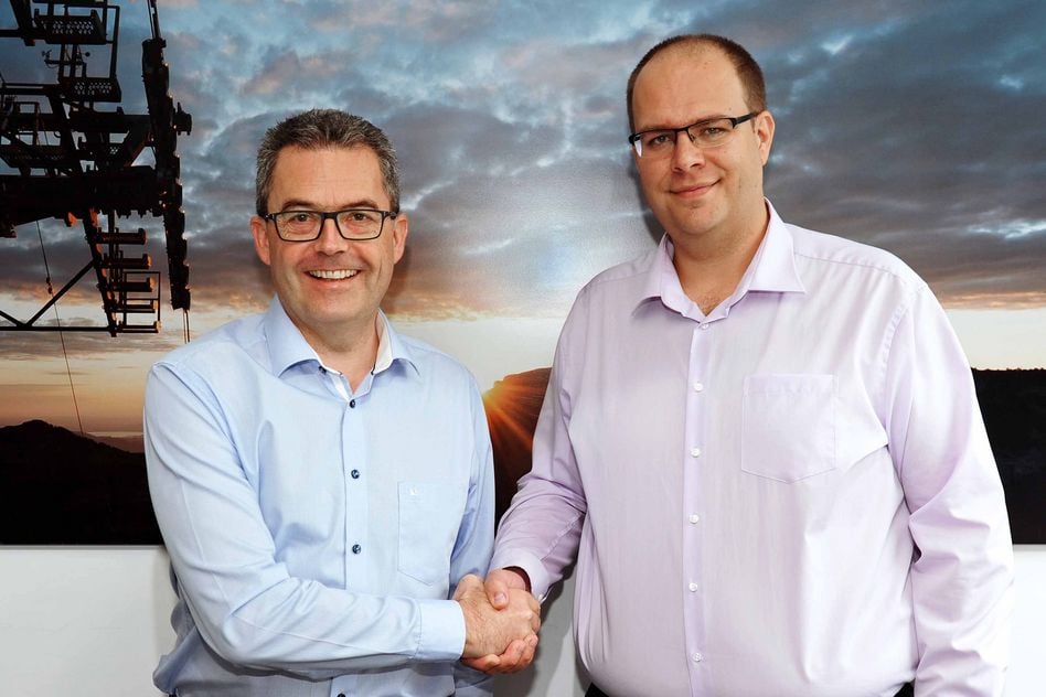 Der abtretende CEO Michael Hanimann (links) und sein Nachfolger Patrick Inauen (rechts). (Bild: zvg)