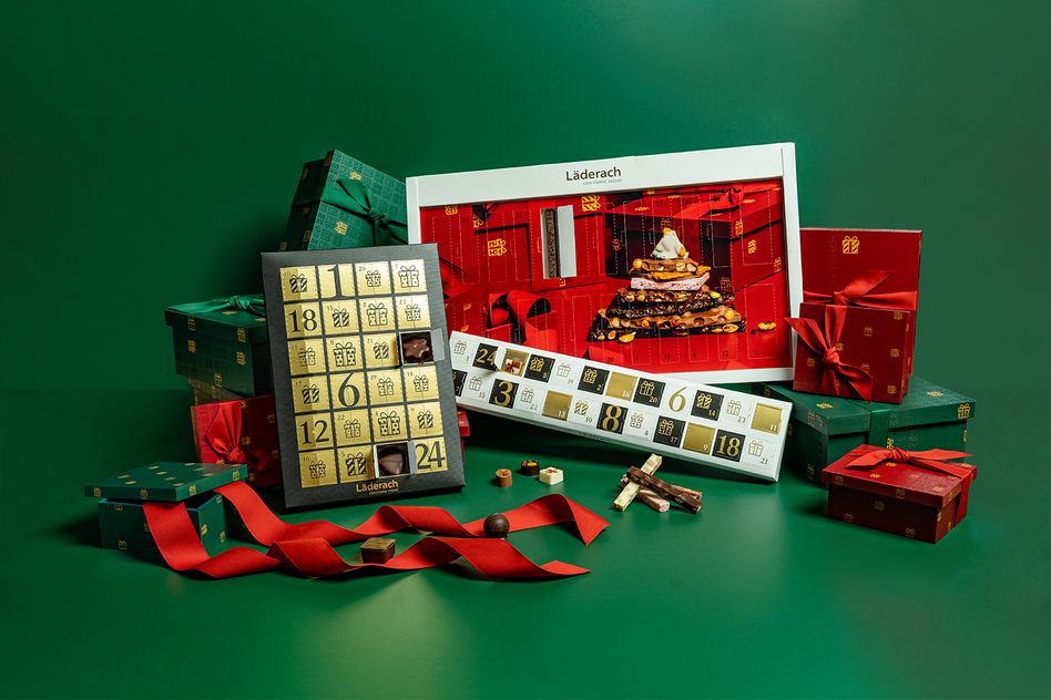 Die ersten Köstlichkeiten des Läderach Weihnachtssortiment sind ab Mitte Oktober 2022 in allen Läderach Chocolaterien in der Schweiz erhältlich (Bilder: zvg)