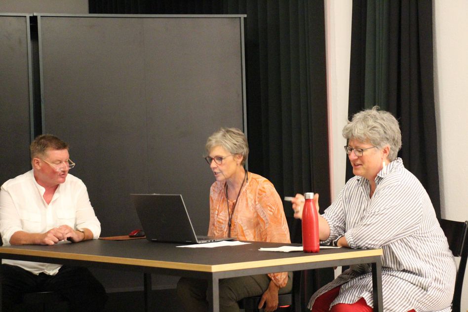 Mitglieder des Vorstandes (von links): Fred Jaumann, Susanne Jenny Wiederkehr, Katja Weibel