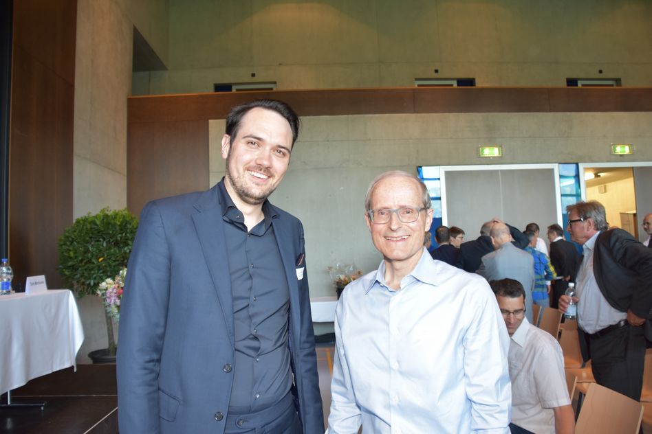 Johannes Läderach und Carl Elsener, CEO Victorinox
