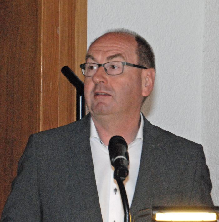 Der Glarner Regierungsrat Kaspar Becker, Vorsteher Departement Bau und Umwelt