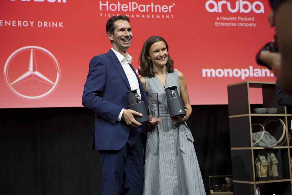 Nadja und Patric Vogel wurden als Hoteliers des Jahres ausgezeichnet. (Bild: zvg)