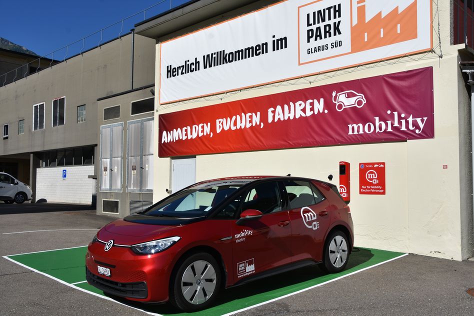 Neuer Mobility-Standort im Linthpark Glarus Süd (Bilder: e. huber)