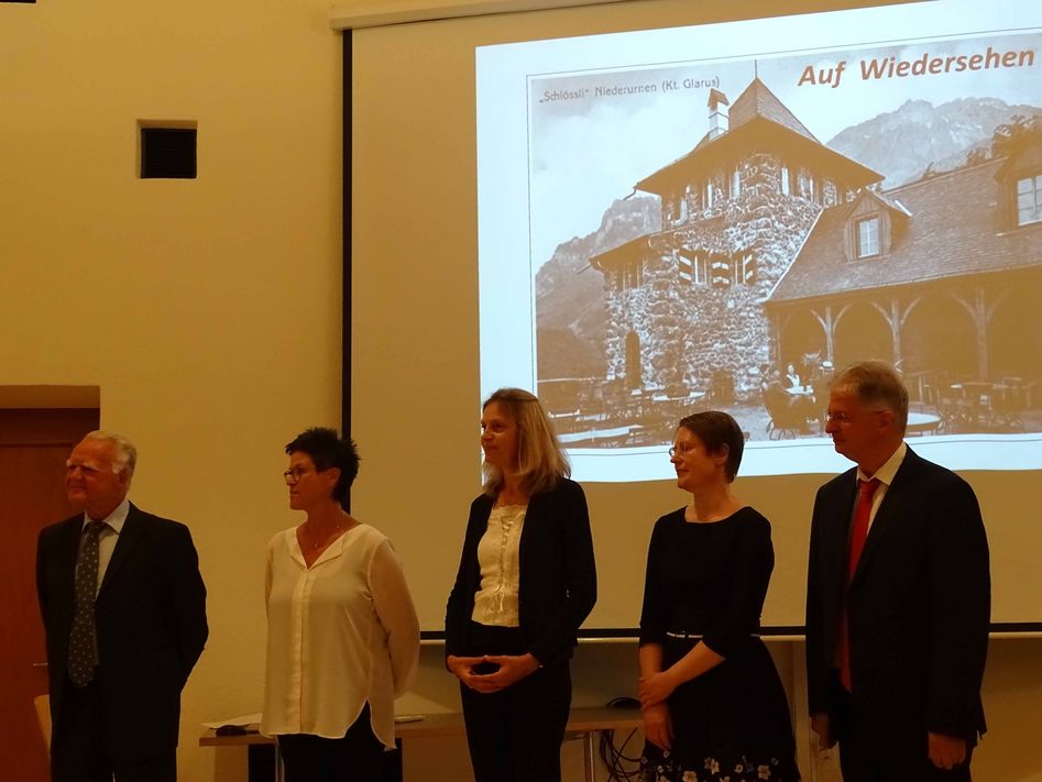 Alle Mitbeteiligten (von links): Res Marty, Yvonne Götte, Swantje Kammerecker, Vilma und Daniel Zbinden (Bilder: p.meier)