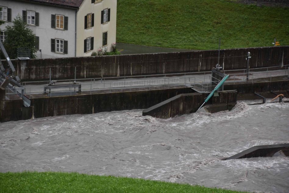Hochwasser auch im Kanton Glarus