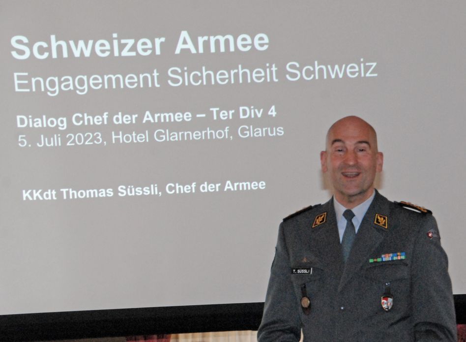 Vielbeachtetes Referat vom Chef Schweizer Armee KKdt Thomas Süssli (Bilder: hans speck)