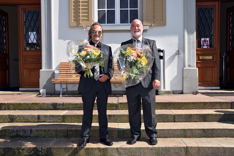 Die Neo-Pensionäre Paul Bischof (links) und Markus Thoma (rechts).