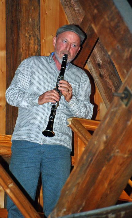 Für den musikalischen Background sorgte der Klarinetten-Virtuose Michael Schweizer