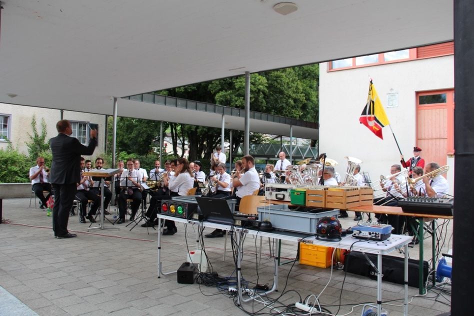 Regierungsrat Kaspar Becker, auch Mitglied der Harmoniemusik Glarus (Bilder: p.meier)