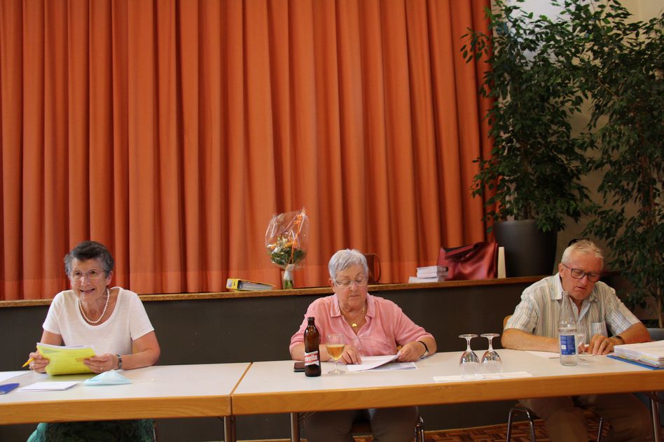 Einige Vorstandsmitglieder (von links): Ruth Tüscher, Anita Rhyner, Mathias Grob (Bilder: p.meier)