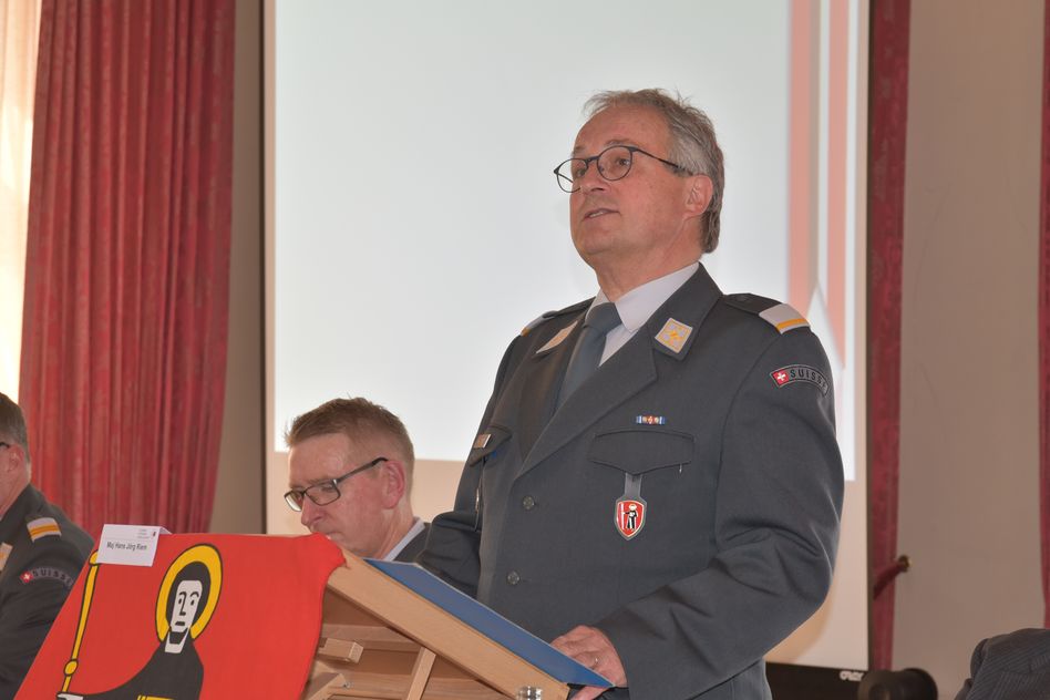 Präsident der Glarner Offiziersgesellschaft Hansjörg Riem (Bilder: j.huber)