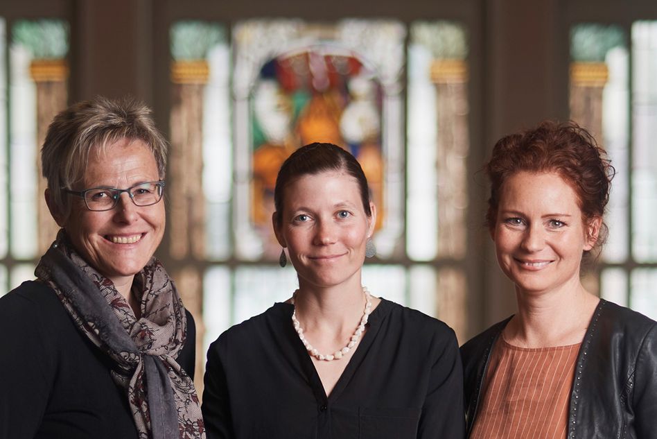 Die Koordinatorinnen Anna Rosa Streiff Annen, Fränzi Tschudi und Sabine Steinmann (von links).