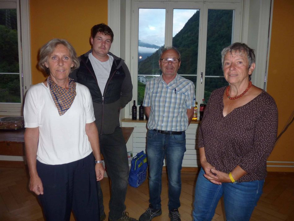 Alter Vorstand: Von links nach rechts: Maya Kobi Largo, Christian Streiff, Kurt Uhlmann, Cécile Leiser