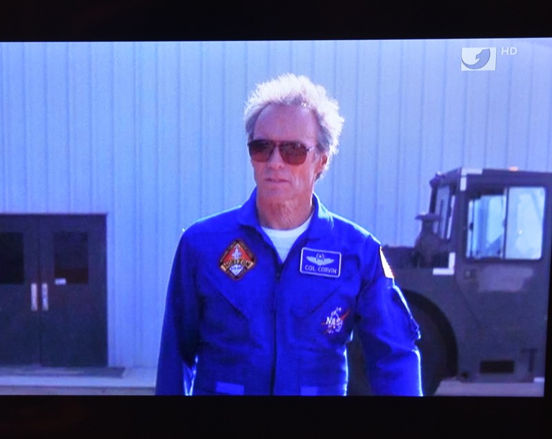 Hollywood Star Clint Eastwood (Foto habe ich von meinem Fernseher aufgenommen) Bild 0017: (Bilder: martin c.mächler)